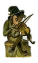 monkey playing fiddle
