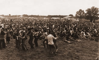 Dance at a French folk music festival